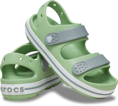 Дитячі сандалії для хлопчика Crocs Toddler Crocband Cruiser Sandal Fair Green / Dusty Green (31/32, зелений)