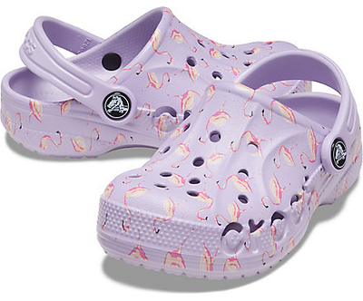 Детские Крокс Crocs Baya Seasonal Printed Clog Lavender (25/26, лавандовый)