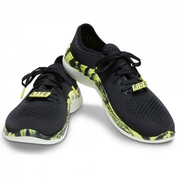 Чоловічі кросівкиCrocs Literide 360 Pacer Marblet Black Citrus (48/49, чорний)