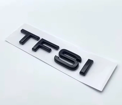 Надпись значок на багажник эмблема AUDI TFSI ЧЕРНЫЙ ГЛЯНЕЦ 4H0-853-737-D-2ZZ
