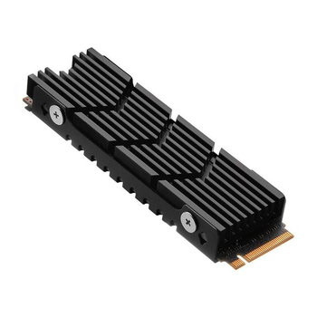 Радиатор охлаждения SSD M.2 2280 + термопрокладки FinalCool Glacier M2Pro Black