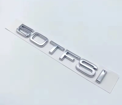 Эмблема шильдик надпись на багажник AUDI 50 TFSI ХРОМ 80A-853-744-K-2ZZ