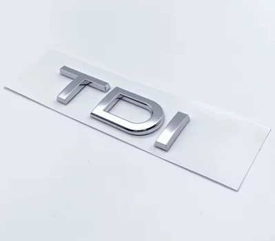 Эмблема шильдик надпись на багажник AUDI TDI ХРОМ 8J0-853-737-2ZZ