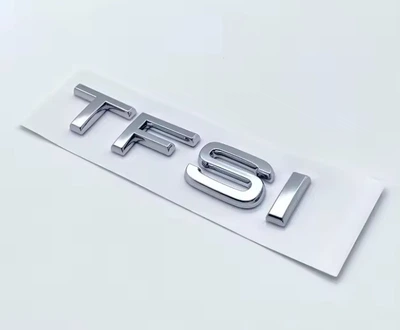 Эмблема шильдик надпись на багажник AUDI TFSI ХРОМ 8X0-853-737-A-2ZZ