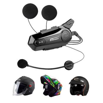 Bluetooth гарнитура для мотошлема KEBEDUMEI X1 Plus, IPX6, Bluetooth 5.3, черная