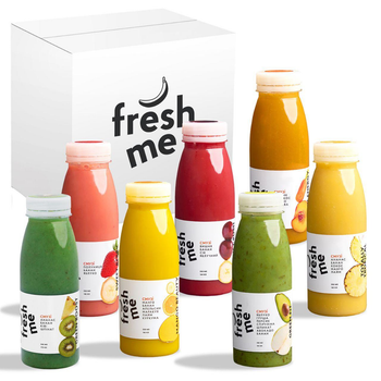 Смузі FreshMe 7 Taste Мікс 7 смаків смузі Набір 250 мл х 7 шт