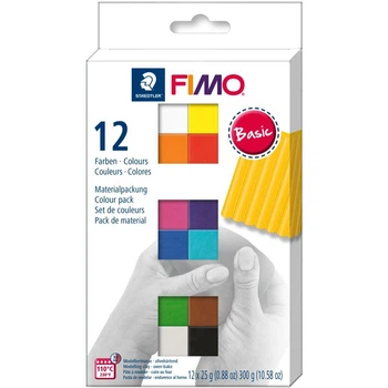 Набор пластики “Basic Colours” 12х25г Fimo