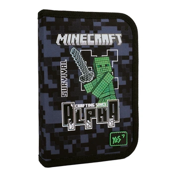 Пенал твердий YES одинарний без клапана HP-02 Minecraft Alpha