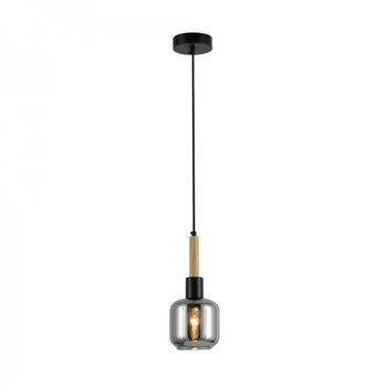 Люстра подвес Ardero BL1411-1 Denver E14 черная 12х12х80см (1411-1)