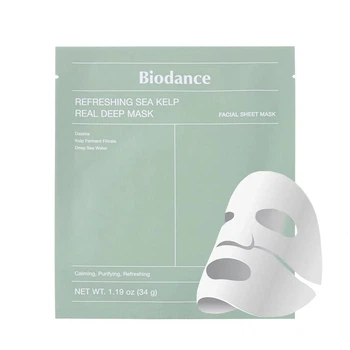 Гидрогелевая освежающая маска с морскими водорослями Biodance Refreshing Sea Kelp Real Deep Mask