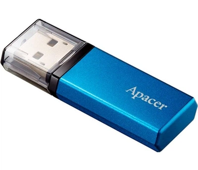 Флеш накопитель металлический USB 3.2 Apacer AH25c 128 GB (AP128GAH25CU-1) синий