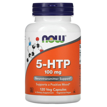 Гідрокситриптофан 5-HTP 100 мг, Now Foods, 120 капсул