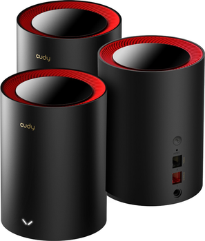 Router Cudy M3000 3-Pack Black (6971690792961)