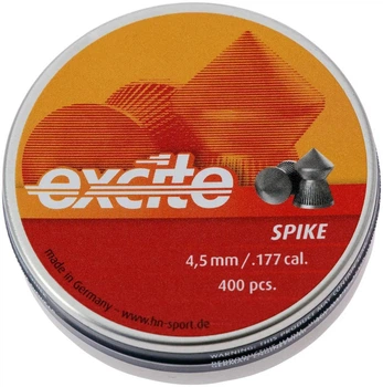 Пули пневматические H&N Excite Spike. Кал. 4.5 мм. Вес - 0.56 г