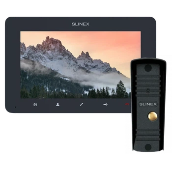 Комплект Slinex SM-07MHD Graphite + панель ML-16HD Black