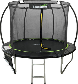 Батут LEAN Sport Max 244 см Black-Green (5903802457292)