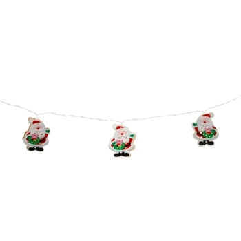 Гирлянда Chomik Санта-Клаус 1.65 м 10 LED Теплый белый (5900779854086)