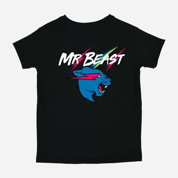 Подростковая футболка для мальчика Спиногрыз Mr Beast NEW 10-00874 170 см Черная (ROZ6501089948)