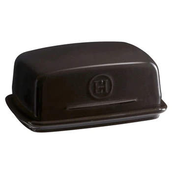 Масленка керамическая Emile Henry Kitchen Tools 17х11.5х7.5 см Черный 710225 (08701296)