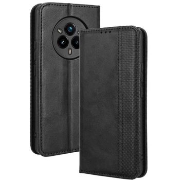 Чохол-книжка Deexe Retro Style для Realme 14 Pro Plus - Black