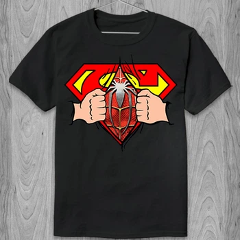 Футболка Superman Spiderman PG065900 goodreclama XL Чорний