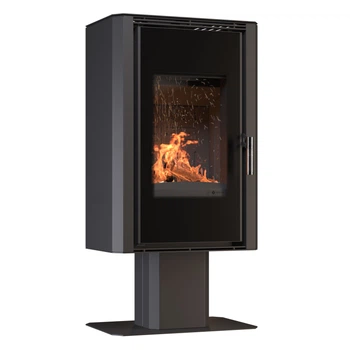 Сталева піч BOKAR Aston FD 4380 ( 9,0 кв ) black ceramatex