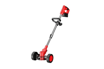 Газонокосилка тример для покоса травы 48V MLD-04 Red мощный аккумулятор легкий корпус