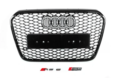 Передня чорна решітка RS-style (2011-2014) для Ауді A6 C7 рр