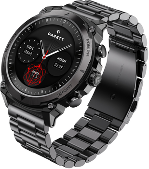 Smartwatch Garett Atom Black Steel (5904238486856)