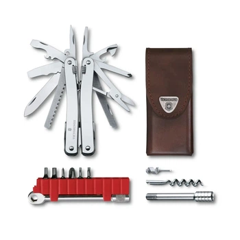 Мультитул Victorinox Swisstool Spirit X Plus Ratchet Сріблястий (3.0236.L)