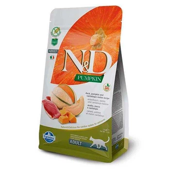 Farmina N&D Grain Free Pumpkin Duck & Cantaloupe Adult Cat - Беззерновий сухий корм з качкою та гарбузом для котів 5 кг (8010276036131)