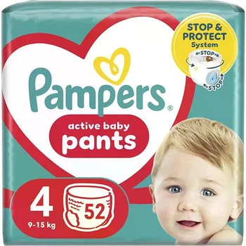 Подгузники-трусики Pampers Pants размер 4 (9-15 кг), 52 шт