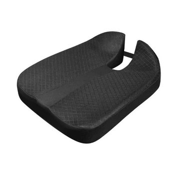 Ортопедична подушка Memory Foam для автомобіля та офісного крісла 45*43*6 см Чорний (АПС-16-22)
