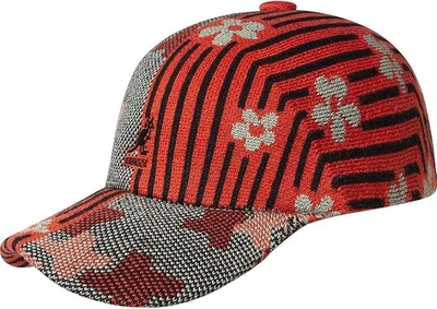 Кепка- бейсболка Kangol Nature Flip Spacecap Цвет Oil Green/Cherry Glow Размер S/M