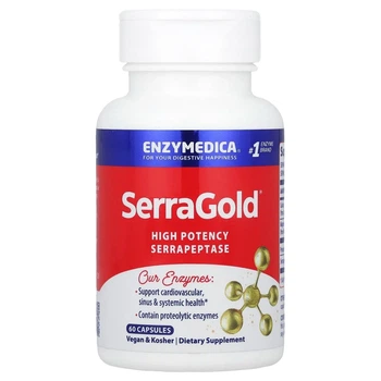 Серрапептаза для сердца High Activity Serrapeptase Enzymedica, 60 капсул