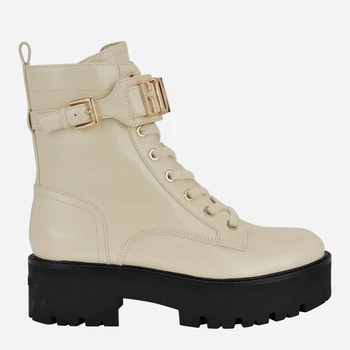 Женские демисезонные берцы высокие Guess 390964601 36.5 Молочные (1159835276)
