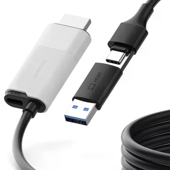 Зовнішня карта відеозахоплення (кабель) HAGiBiS HDMI на USB/Type-C 1080P@60fps 100W PD UHC10