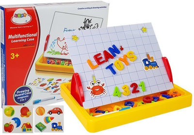 Магнітна дошка навчальна LEAN Toys цифри, літери, малюнки (5905214973018)