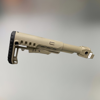 Прямий приклад DLG TACTICAL DLG-087 з трубкою DLG-146, телескоп, без підщочника, Чорний, антабка на 2 сторони