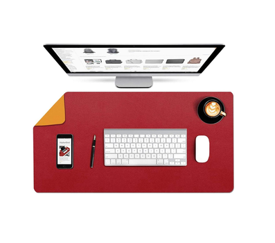 Игровая поверхность Desk Mat Ultra Slim 900x400x1.8 мм Burgundy/Orange