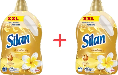 Упаковка ополіскувачів-кондиціонерів для білизни Silan Ароматерапія Захоплюючий франджипані 2775 мл + 2775 мл (9000101581874/9000101581874)