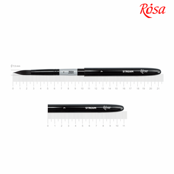 Синтетика круглая, TRAVEL BRUSH, STREAM 158, № 7, к.р. кисть ROSA