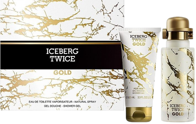 Zestaw męski ICEBERG Twice Gold Woda toaletowa 125 ml + żel pod prysznic 100 ml (8057714450791)
