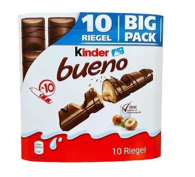 Шоколадний батончик Kinder bueno Big Pack 10 шт 215 г