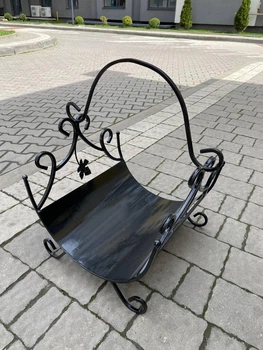 Дровниця для каміну та печі камінна підставка для дров металева