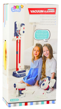 Іграшковий набір LEAN Toys Вертикальний пилосос станція Світло звуки білий 24414 (5905991055426)