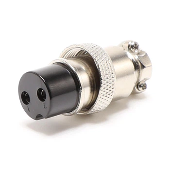 Авиационный разъем GX20-2-F на провод мама / GX 20 2 pin female aviation plug