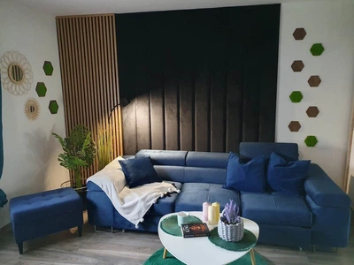 Декоративная мягкая бархатная панель плитка Comfy Walls модульное мягкое изголовье кровати индивидуального размера (87233/2unk)