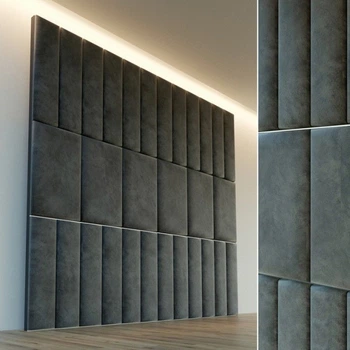 Декоративная мягкая бархатная панель плитка Comfy Walls модульное мягкое изголовье кровати индивидуального размера ( 87233/19unk)