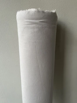 Светло-серая костюмная льняная ткань, 55% LINEN 45% VISCOSE цвет 530